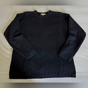 Vintage 90's J.Crew Black Wool Crewneck Sweater Men's Size M